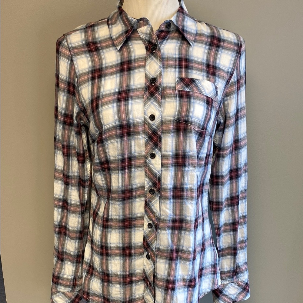 GAP Multicolor Plaid Button-Up Shirt